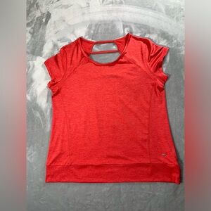 Vibrant Red Short Sleeve Top